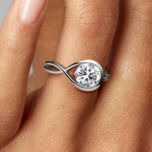 FINAL SALE - Pandora Infinite 14k White Gold Lab-grown Diamond Ring