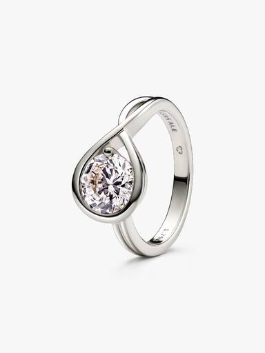 FINAL SALE - Pandora Infinite 14k White Gold Lab-grown Diamond Ring - Image 2