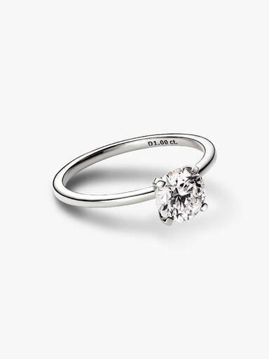 Pandora Era 14k White Gold Lab-grown Diamond Ring - Image 4