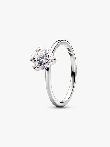 FINAL SALE - Pandora Nova 14k White Gold Lab-grown Diamond Ring - Image 2