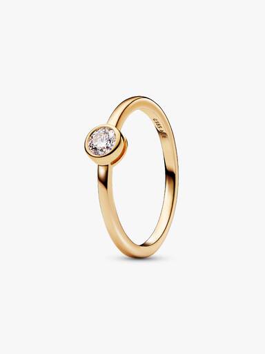 Pandora Era Bezel 14k Gold Lab-grown Diamond Ring - Image 2