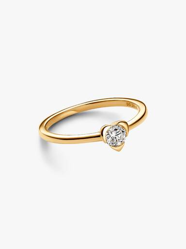 Pandora Talisman 14k Gold Lab-grown Diamond Heart Ring - Image 2