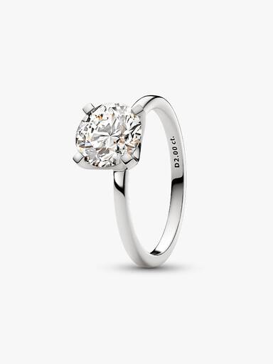Pandora Era 14k White Gold Lab-grown Diamond Ring - Image 2