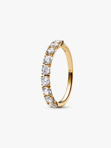 Pandora Era 14k Gold Lab-grown Diamond Half Eternity Band Ring - Image 2