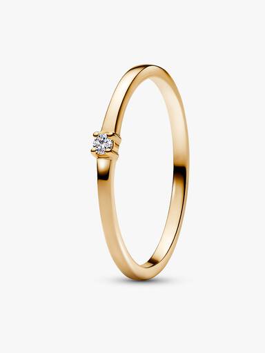 Pandora Era 14k Gold Lab-grown Diamond Single Stone Ring - Image 2