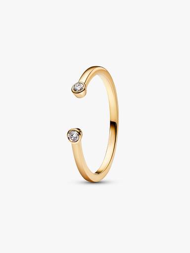 Pandora Era Bezel Lab-Grown Diamond Open Ring - Image 2