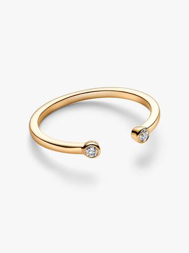 Pandora Era Bezel Lab-Grown Diamond Open Ring - Image 4