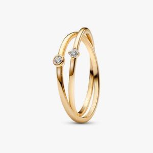Pandora Era Lab-Grown Diamond Crossover Ring