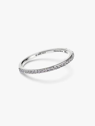 Pandora Era Lab-Grown Diamond Half Eternity Pavé Band Ring - Image 4
