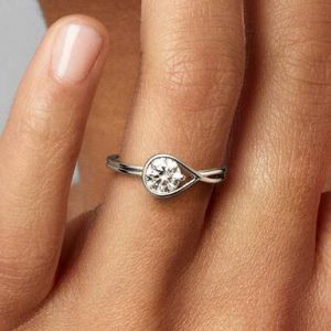 FINAL SALE - Pandora Infinite 14k White Gold Lab-grown Diamond Ring