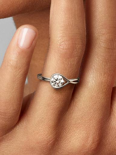 FINAL SALE - Pandora Infinite 14k White Gold Lab-grown Diamond Ring
