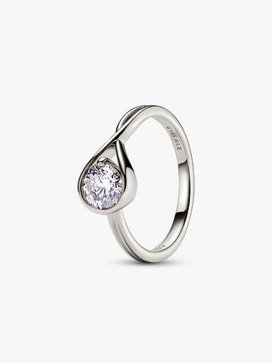 FINAL SALE - Pandora Infinite 14k White Gold Lab-grown Diamond Ring - Image 2