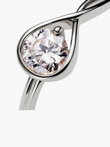 FINAL SALE - Pandora Infinite 14k White Gold Lab-grown Diamond Ring - Image 4
