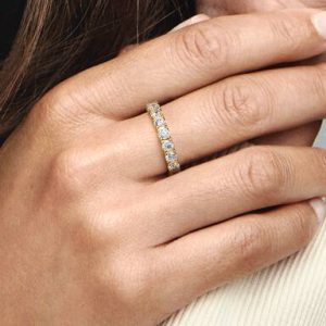 Sparkling Row Eternity Ring