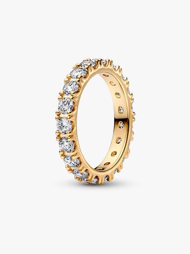 Sparkling Eternity and Wave Ring Set - Image 3