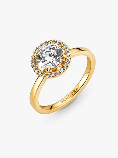 Sparkling Round Halo Ring - Image 6
