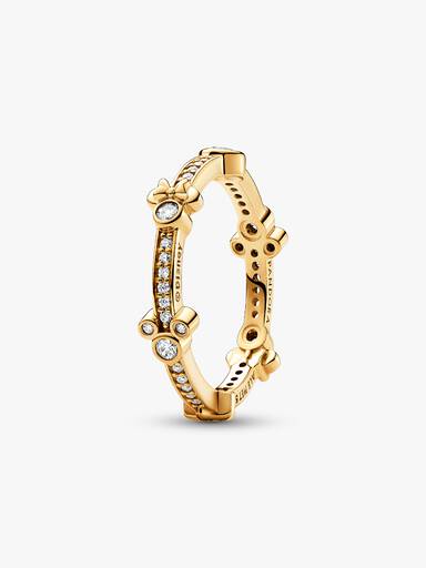FINAL SALE - Disney Mickey Mouse & Minnie Mouse Sparkling Eternity Ring - Image 2