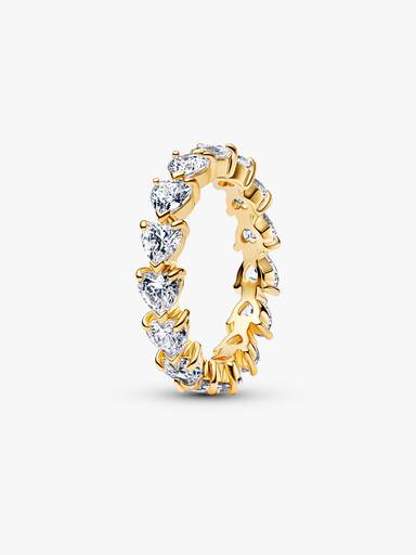 Band of Clear Hearts Ring - Image 2