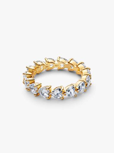 Band of Clear Hearts Ring - Image 4