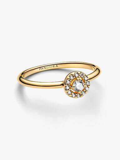 Round Pave Halo Ring - Image 4