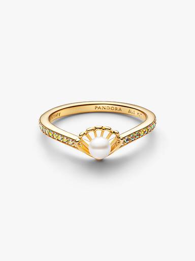 Disney Princess Ariel Shell Treated Freshwater Cultured Pearl Ring - Image 4