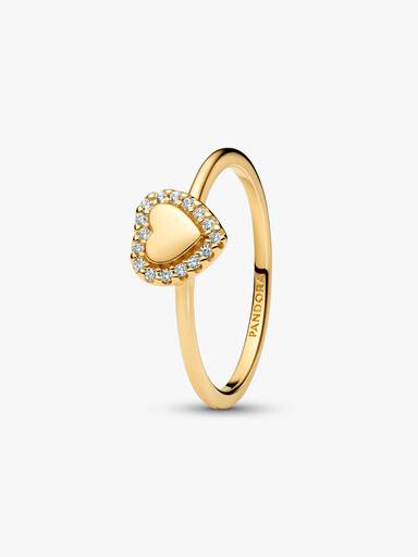 Engravable Heart Halo Ring - Image 2
