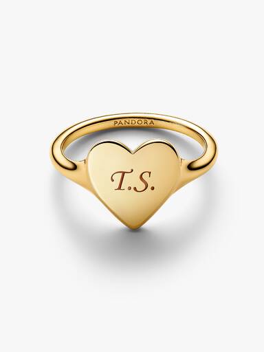 Engravable Heart Ring - Image 4