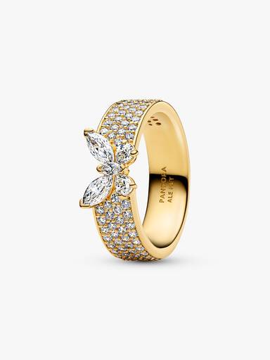 Sparkling Butterfly Bold Ring - Image 2