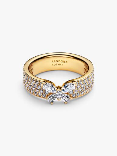 Sparkling Butterfly Bold Ring - Image 3
