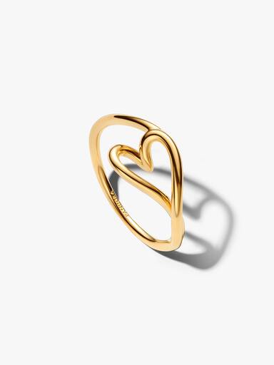 Essence Delicate Heart Friendship Ring Set - Image 3