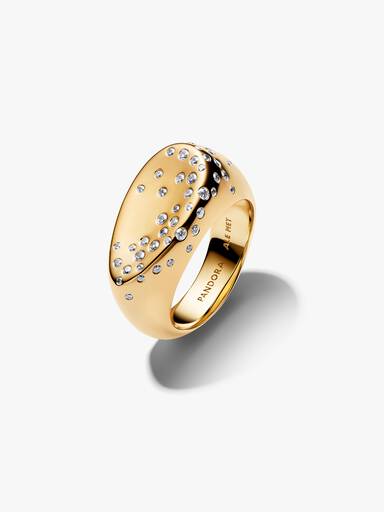 Stone-Set Oval Domed Signet Ring - Image 2