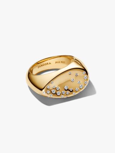 Stone-Set Oval Domed Signet Ring - Image 3