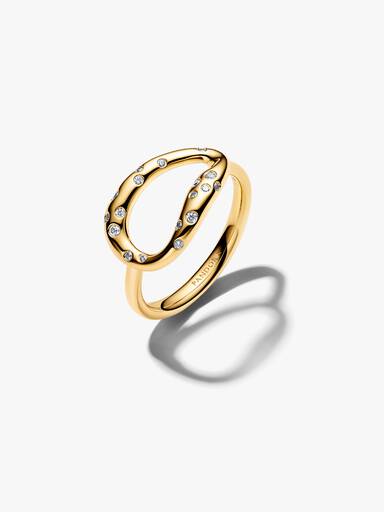 Organically Shaped Stone-Set Statement Ring - Image 2