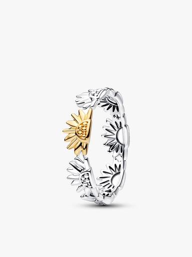 Sunflower Two-Tone Band Ring - Image 2