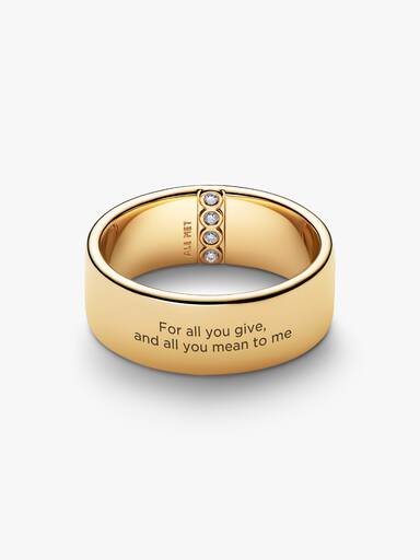 Engravable Wide Band Ring - Image 3