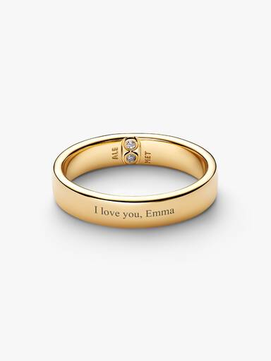 Engravable Classic Band Ring - Image 3