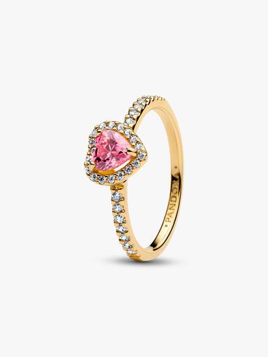 Elevated Pink Heart Ring - Image 2