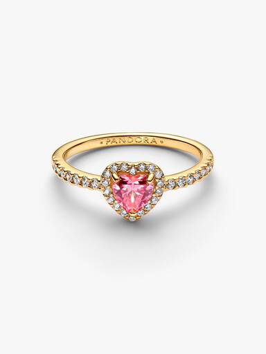 Elevated Pink Heart Ring - Image 4