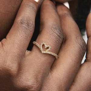 Pandora Timeless Wish Sparkling Heart Ring