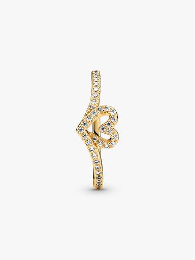 Pandora Timeless Wish Sparkling Heart Ring - Image 5
