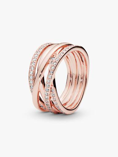 Sparkling & Polished Lines Ring - Image 2
