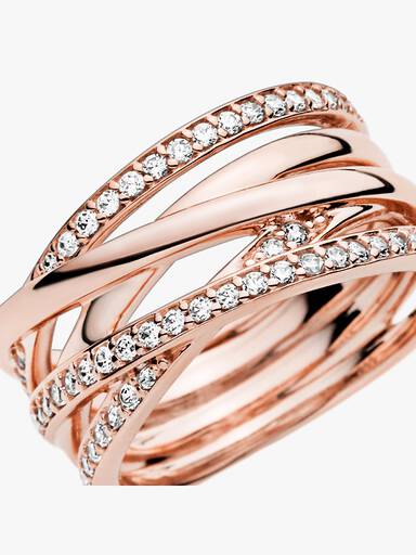 Sparkling & Polished Lines Ring - Image 6