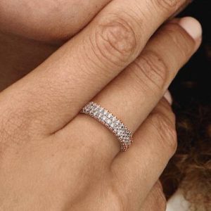 Pandora Timeless Pavé Double-row Ring