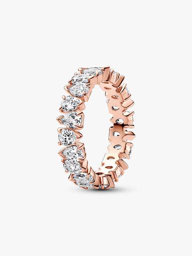 Alternating Sparkling Band Ring - Image 2