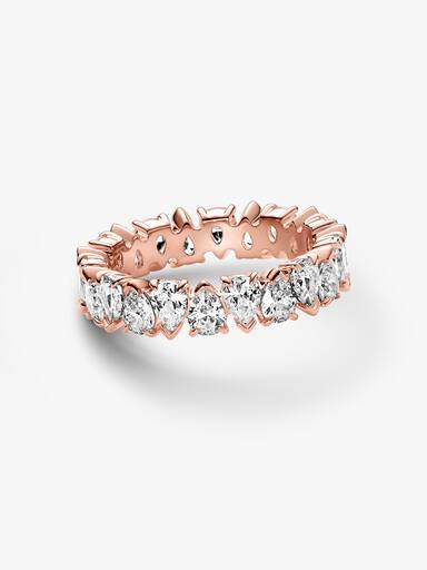 Alternating Sparkling Band Ring - Image 4