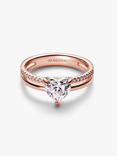 Double Band Heart Ring - Image 4