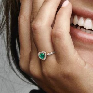 Sparkling Elevated Heart Ring