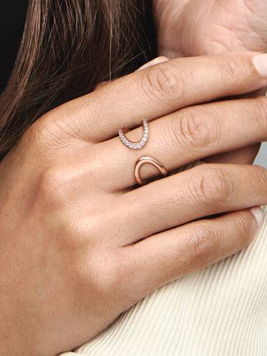 FINAL SALE - Wrapped Open Infinity Ring