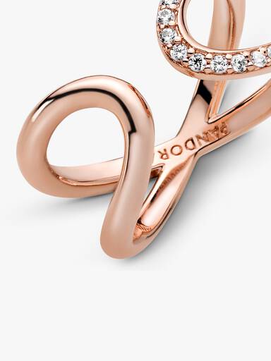 FINAL SALE - Wrapped Open Infinity Ring - Image 4
