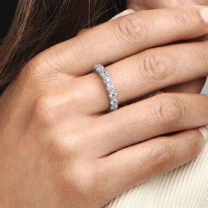 Sparkling Row Eternity Ring